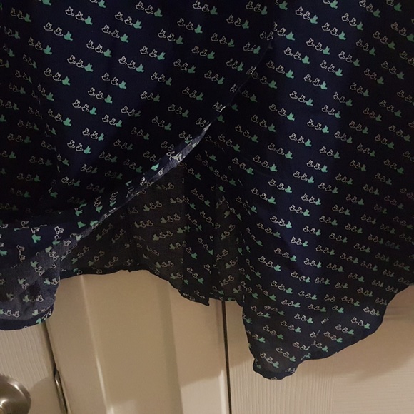 MAEVE Long Sleeves Blue Bird Blouse Anthropologie - Picture 4 of 7